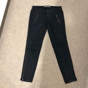 J Brand Coated Biker Jeans